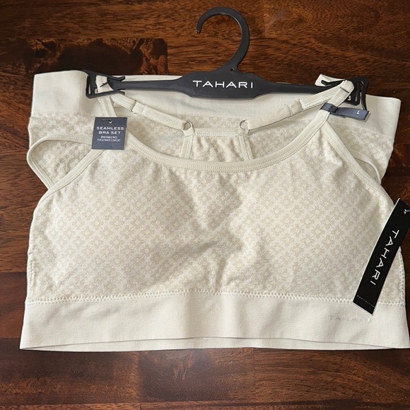 Tahari bra set large sage brush‎ green Large racerback bra NWT - Picture 2 of 6